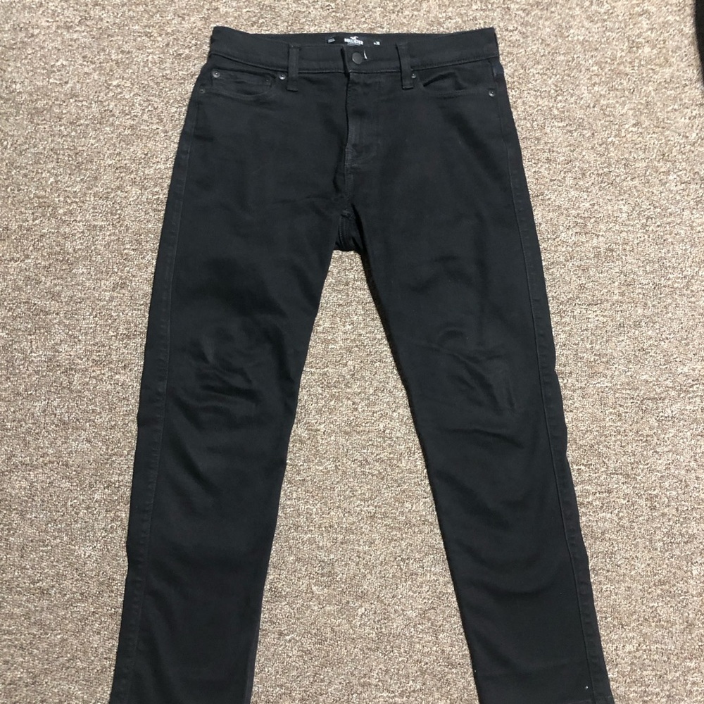 Hollister Black Slim Straight Jeans